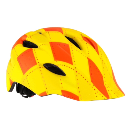 Kask rowerowy dziecięcy Kross Infano żółto-pomarańczowy r.XS